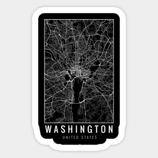 Washington United States Minimalist Map Sticker